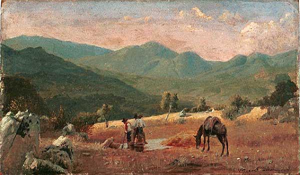 Pedro Weingartner Italian landscape Norge oil painting art
